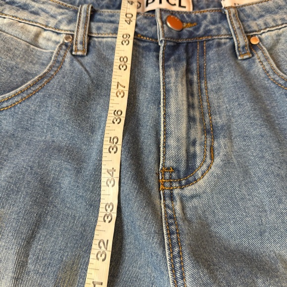 PTCL Ethical Brand High Rise Patch Pocket Jeans Size 27 Blue Denim - Picture 8 of 13